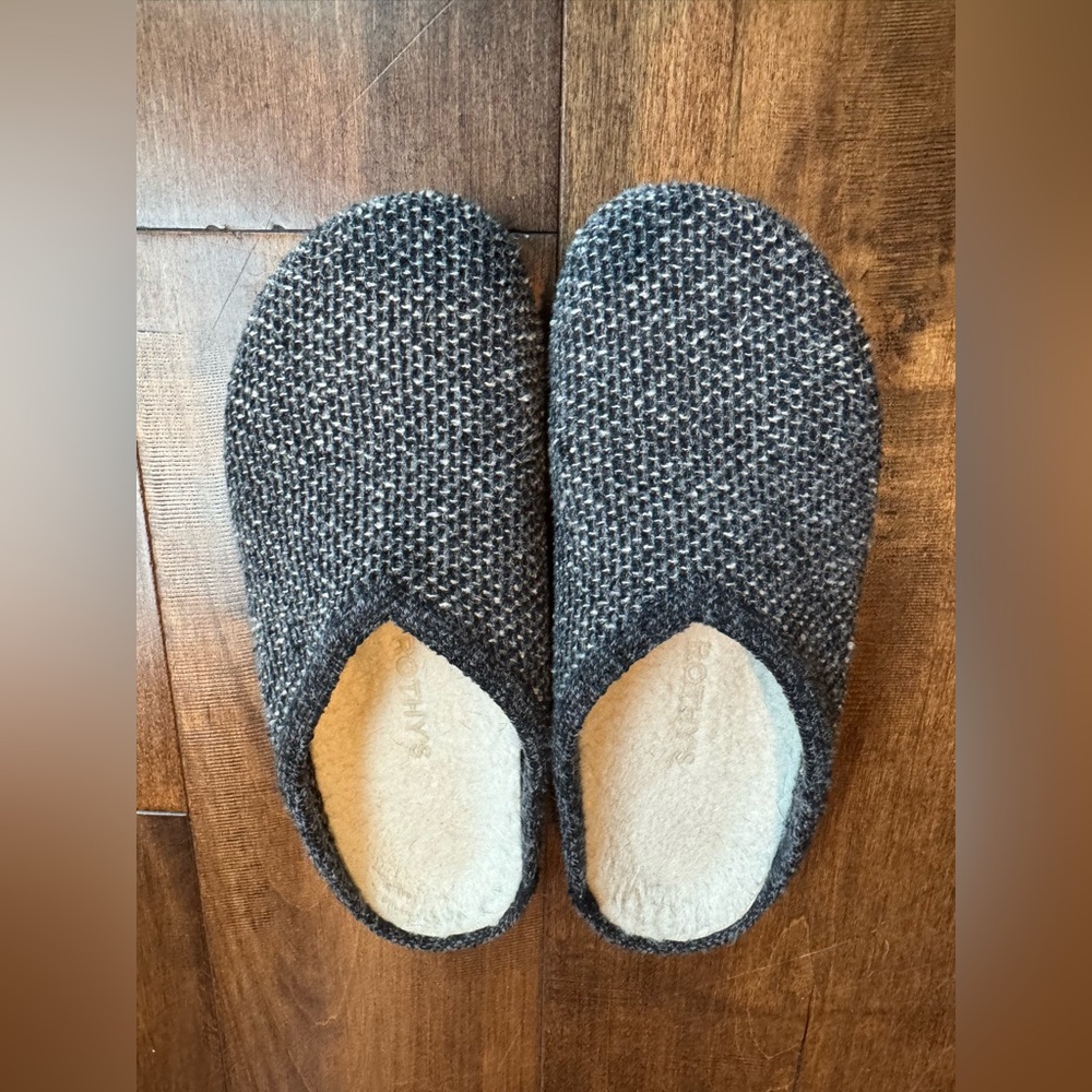 Rothy's Cozy Clog, Black Sesame Boucle
